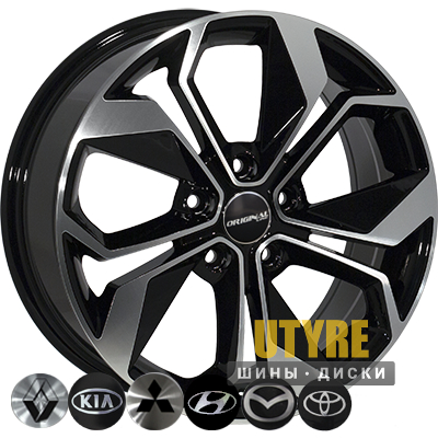 Zorat Wheels BK5168 7.5x18 5x114.3 ET51 DIA67.1 BP