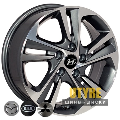Zorat Wheels BK5210 6.5x16 5x114.3 ET50 DIA67.1 GP