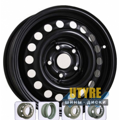 Kapitan Сталь 5.5x14 4x108 ET47 DIA63.4 Black